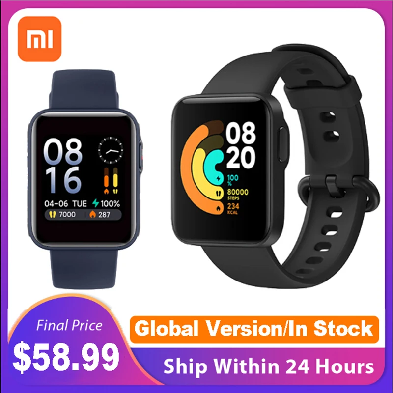 Xiaomi Mi Watch Lite GPS Fitness Heart Rate Monitor Tracker Alarm Clock Waterproof Redmi Smart Watch Wristband Global Version
Xiaomi Mi Watch Lite GPS Fitness Heart Rate Monitor Tracker Alarm Clock Waterproof Redmi Smart Watch Wristband Global Version