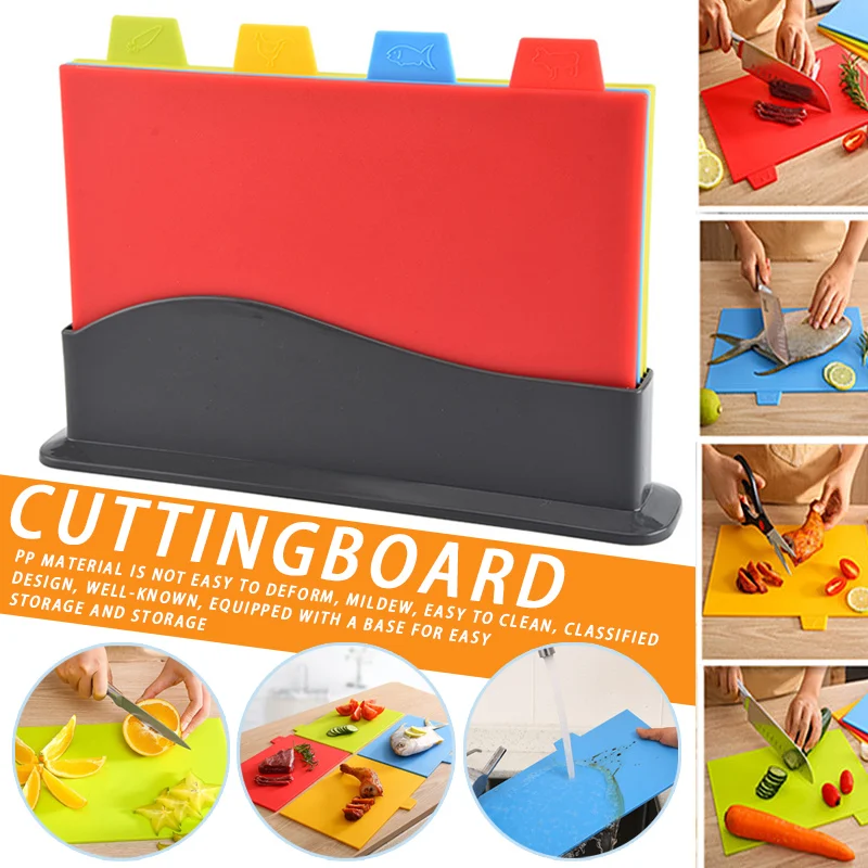 4Pcs/set Plastic Cutting Board Foods Classification Boards Camping Vegetable Fruits Meats Bread Cutting Chopping Blocks-30
4Pcs/set Plastic Cutting Board Foods Classification Boards Camping Vegetable Fruits Meats Bread Cutting Chopping Blocks-30