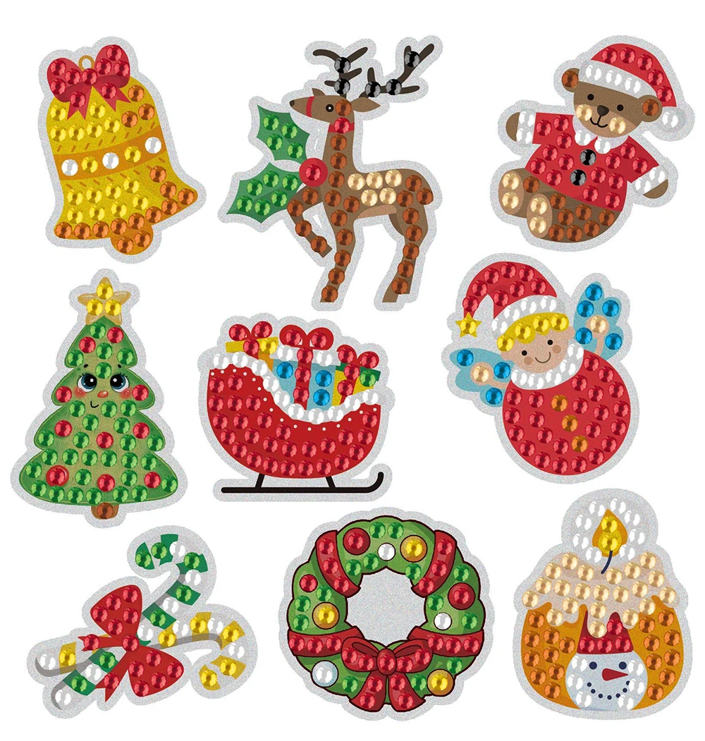 Children DIY Diamond Painting Stickers Kids Christmas Decor Art Craft Mosaic Stickers by Numbers Kits Crafts Set for Children
Children DIY Diamond Painting Stickers Kids Christmas Decor Art Craft Mosaic Stickers by Numbers Kits Crafts Set for Children