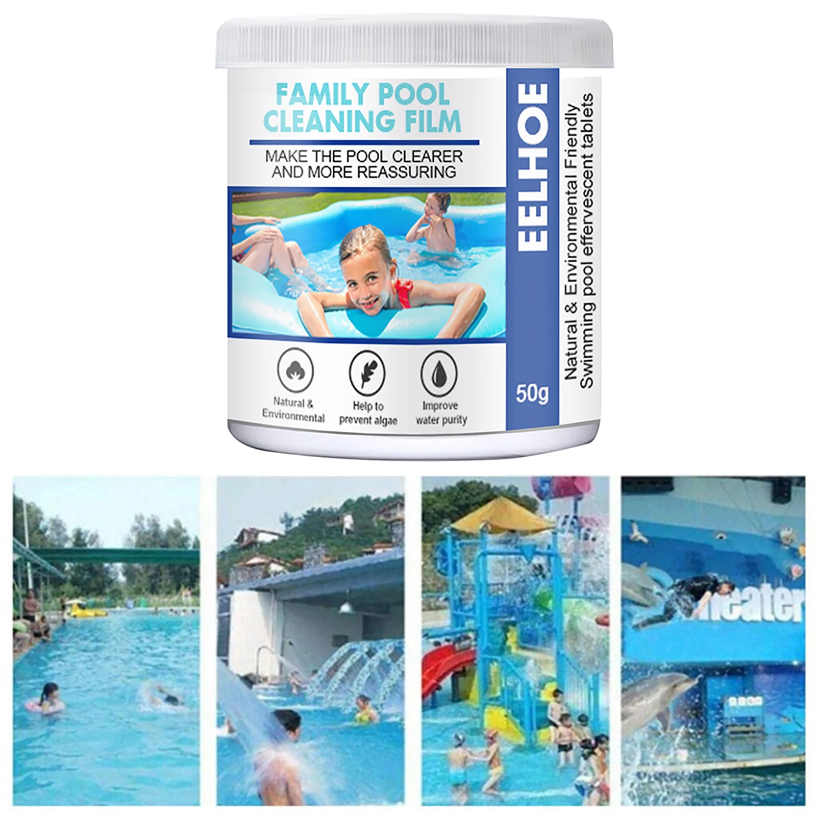 100 Tablets Multifunctional Effervescent Concentrate Cleaner pool Bathtub Chlorine Tablets Bathtub Window/Household Cleaning
100 Tablets Multifunctional Effervescent Concentrate Cleaner pool Bathtub Chlorine Tablets Bathtub Window/Household Cleaning