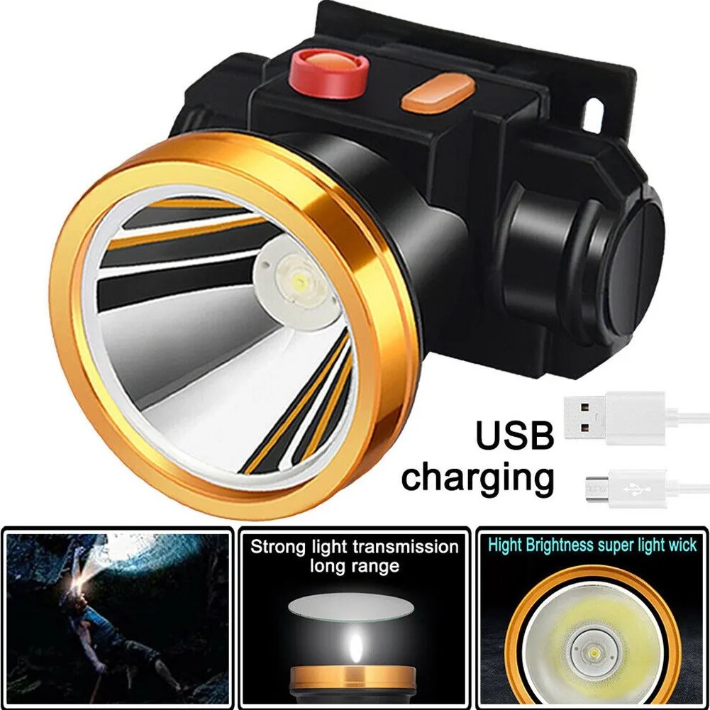 Powerful LED Headlight Super Bright Waterproof Head Torch USB Rechargeable Headlamp Night Fishing Lantern Outdoor Camping Light
Powerful LED Headlight Super Bright Waterproof Head Torch USB Rechargeable Headlamp Night Fishing Lantern Outdoor Camping Light