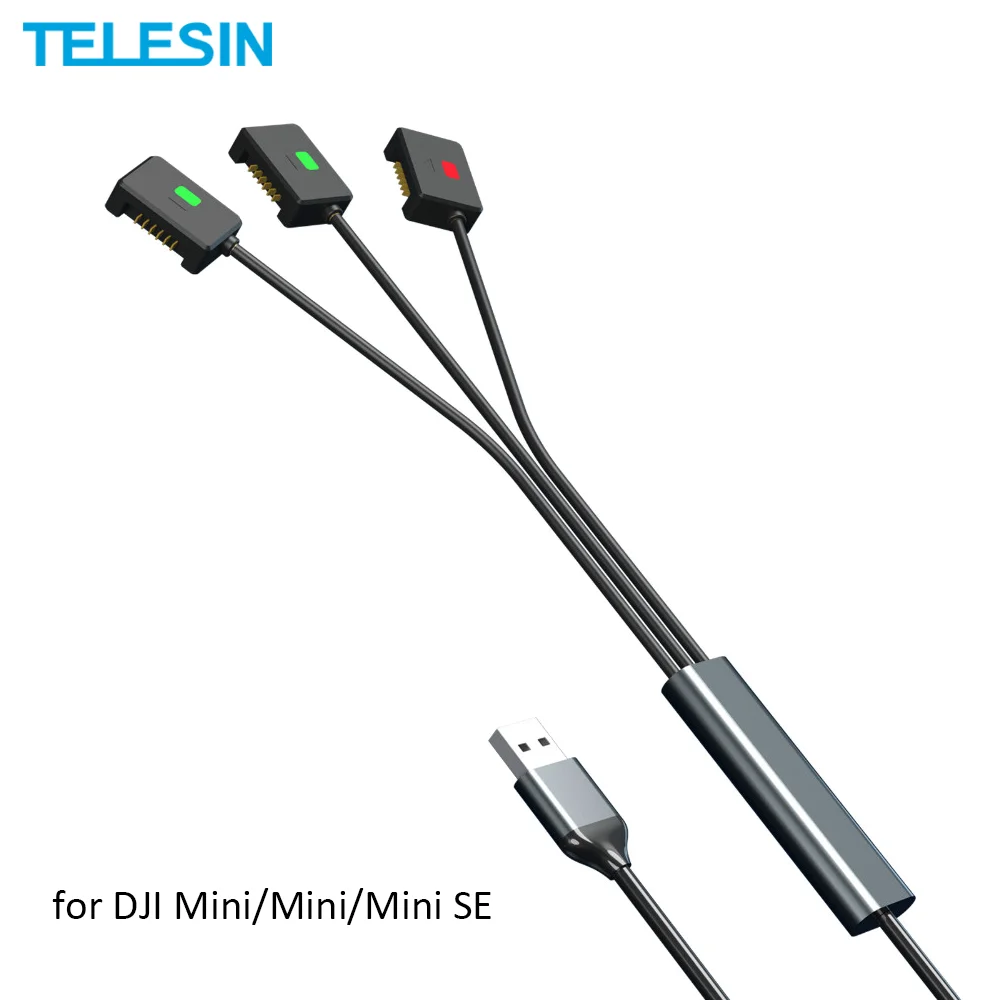 Кабель TELESIN 3-в-1 для быстрой зарядки аккумулятора Type-C, светодиодный светильник для дрона DJI Mavic Mini 2 Mini SE
Кабель TELESIN 3-в-1 для быстрой зарядки аккумулятора Type-C, светодиодный светильник для дрона DJI Mavic Mini 2 Mini SE