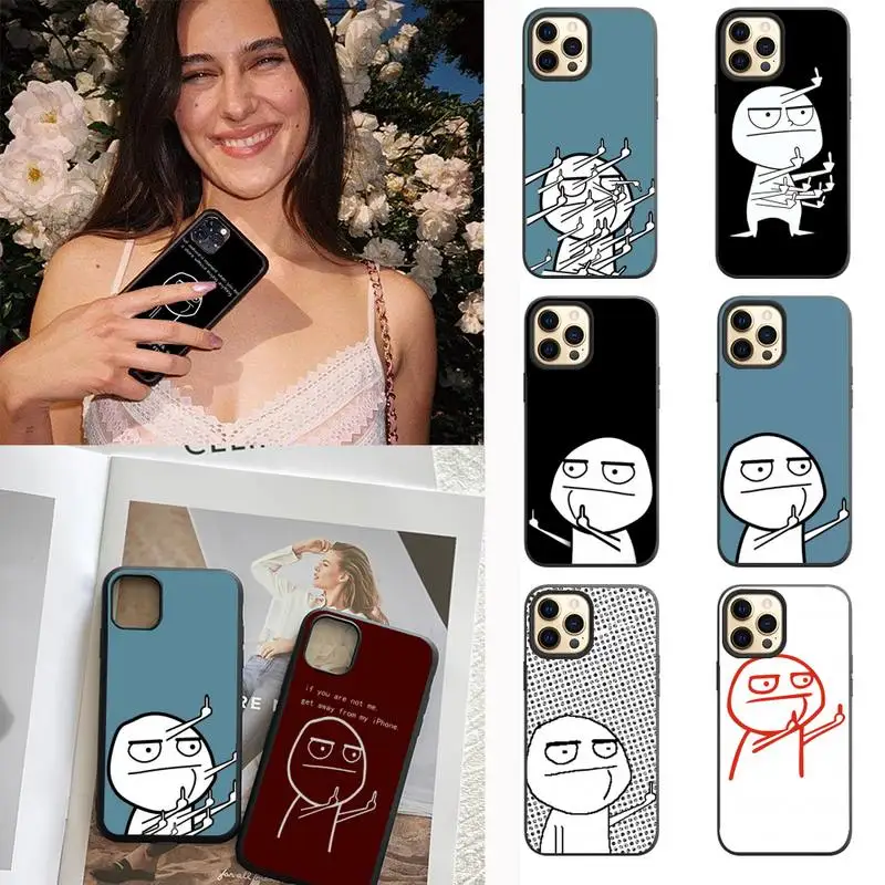 Funny Man Middle Finger Phone Case For Iphone 13 Mini 12 11 Pro Max X XS MAX XR Cover For Iphone 7 8 Plus SE2 Silicone Cover
Funny Man Middle Finger Phone Case For Iphone 13 Mini 12 11 Pro Max X XS MAX XR Cover For Iphone 7 8 Plus SE2 Silicone Cover