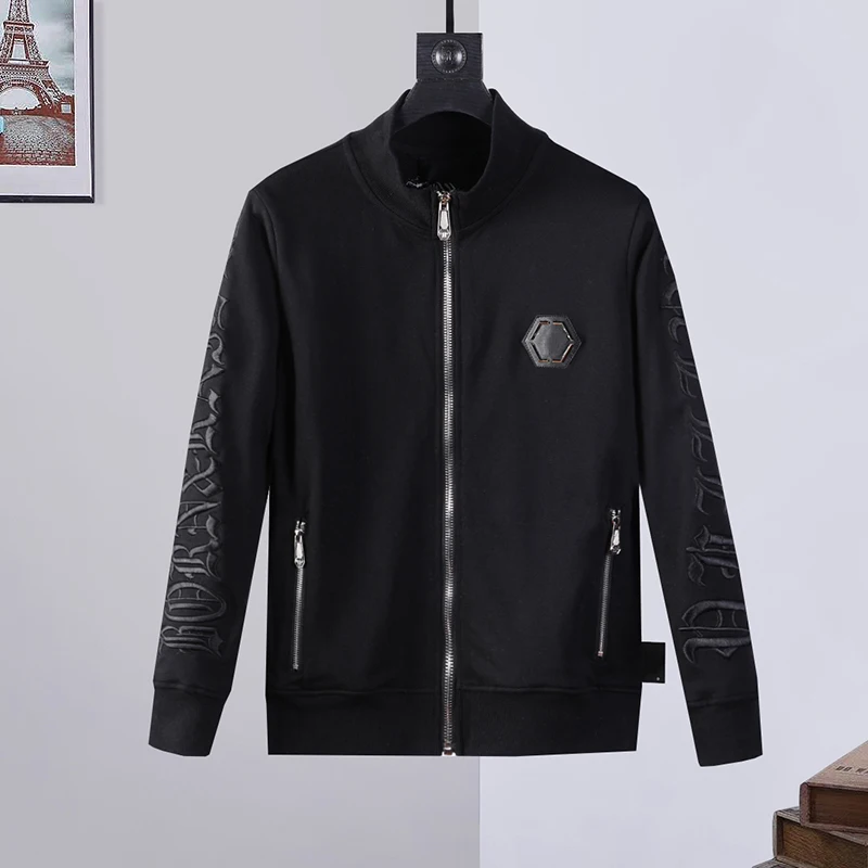 2022 F/W Sweatshirt men's letter embroidered cardigan 100% Cotton Black PP German fashion autumn winter coat plein 1978
2022 F/W Sweatshirt men's letter embroidered cardigan 100% Cotton Black PP German fashion autumn winter coat plein 1978