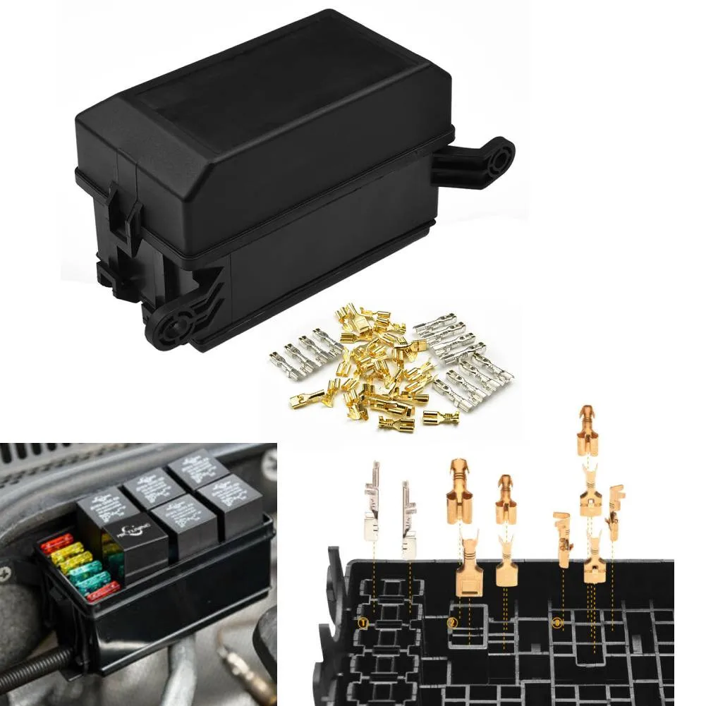 12 Way Car Relay Box Fuse Block Holder Waterproof Universal ATC/ATO For All Vehicles Fuses Replacement Set Accessories
12 Way Car Relay Box Fuse Block Holder Waterproof Universal ATC/ATO For All Vehicles Fuses Replacement Set Accessories