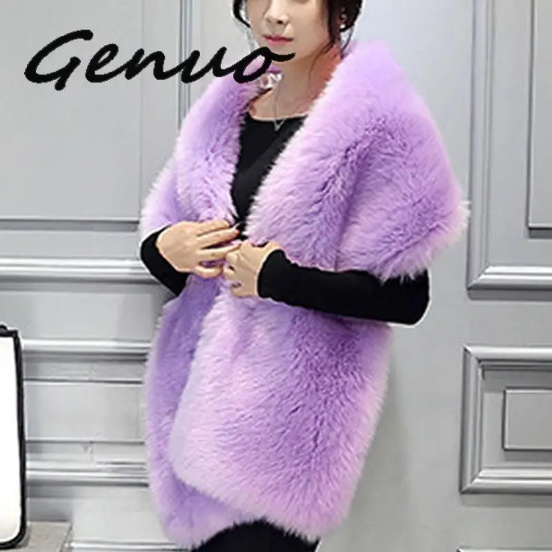 Genuo Thick Warm Soft Neck Collar Artificial Fur Shawl Solid Casaco Luxury Faux Fur Collar Scarves Women Winter Warm Scarf
Genuo Thick Warm Soft Neck Collar Artificial Fur Shawl Solid Casaco Luxury Faux Fur Collar Scarves Women Winter Warm Scarf