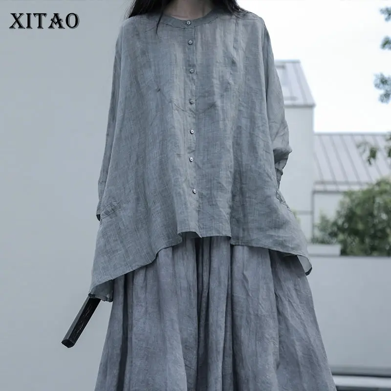 Блузка XITAO ZY6408 с завязками, Модная Тонкая Повседневная рубашка с одной грудью и длинными рукавами, в небольшом стиле, лето 2021
Блузка XITAO ZY6408 с завязками, Модная Тонкая Повседневная рубашка с одной грудью и длинными рукавами, в небольшом стиле, лето 2021