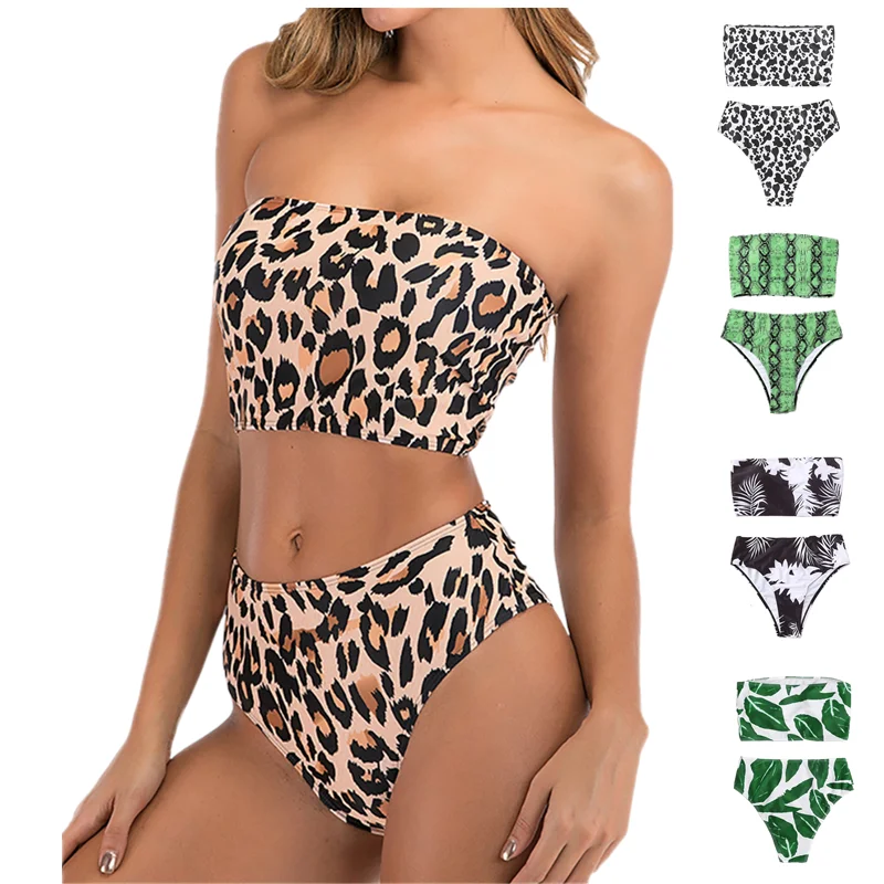 Women's Triangle Bikini Bathing Suits Sexy Leopard Leaf Print Swimwear Set Tube Top 2 Pieces Push Up Swimsuit Bathing Suits
Women's Triangle Bikini Bathing Suits Sexy Leopard Leaf Print Swimwear Set Tube Top 2 Pieces Push Up Swimsuit Bathing Suits