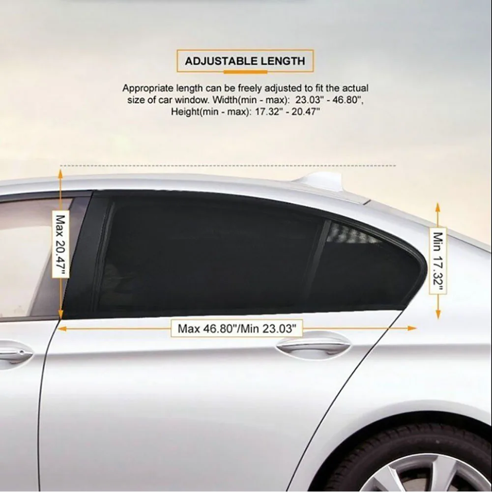 2x Car Window Shade Rear Side Sun Visor Mesh Cover Shield Sunshade UV Protector Car Side Window Sunshade Exterior Accessories
2x Car Window Shade Rear Side Sun Visor Mesh Cover Shield Sunshade UV Protector Car Side Window Sunshade Exterior Accessories