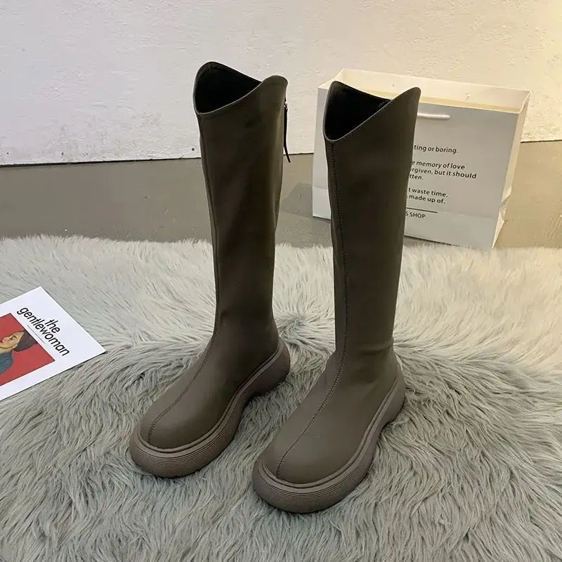 2021 Platform Knee High Boots Slip-on Block Heel Footwear Women Thick High Heels PU Leather Shoes Fashion Spring Female Boots
2021 Platform Knee High Boots Slip-on Block Heel Footwear Women Thick High Heels PU Leather Shoes Fashion Spring Female Boots