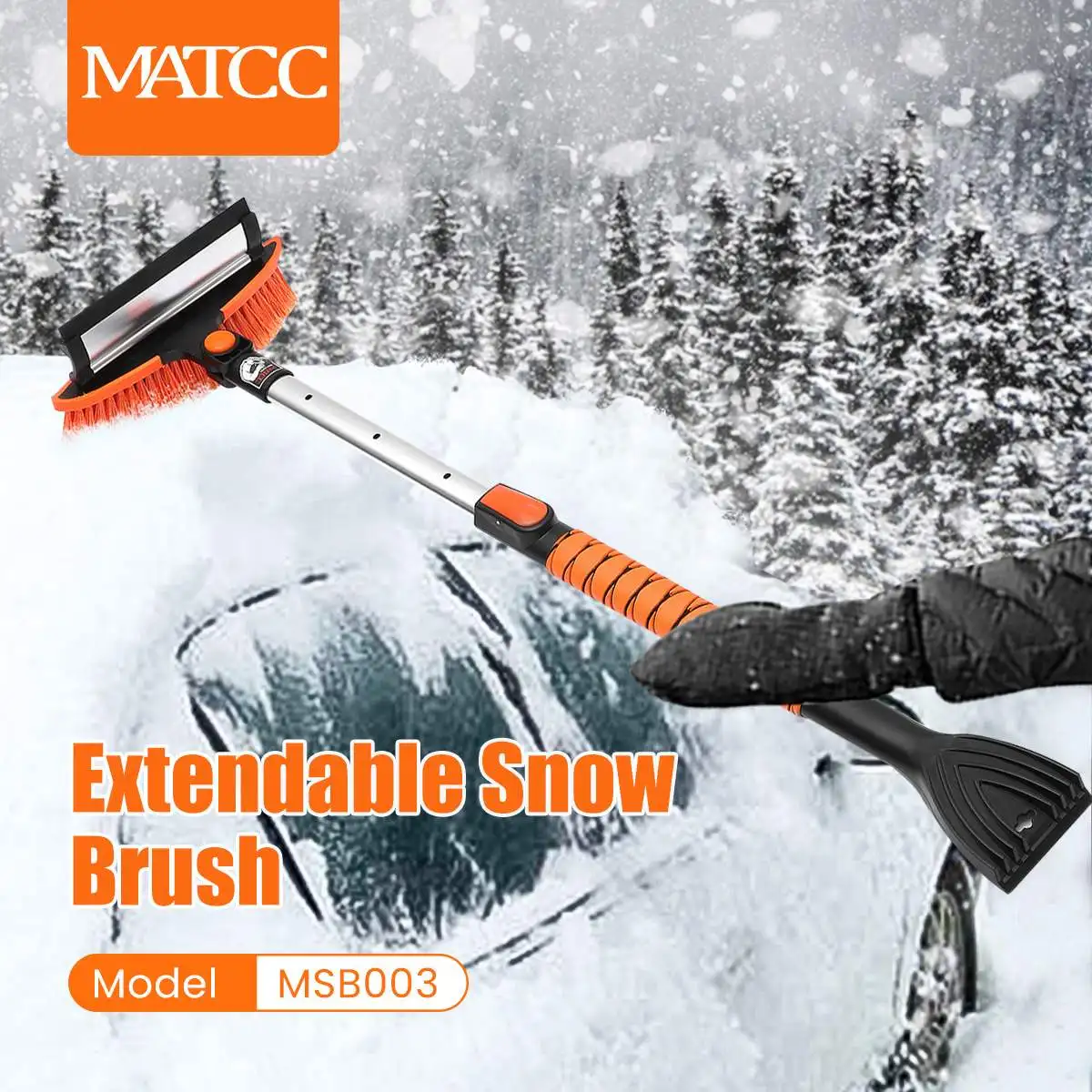 40inch Extendable Snow Shovel Ice Scraper With Remover Scraper For Car Auto SUV Frost Windshield Cleaner Wiper Winter Tool
40inch Extendable Snow Shovel Ice Scraper With Remover Scraper For Car Auto SUV Frost Windshield Cleaner Wiper Winter Tool