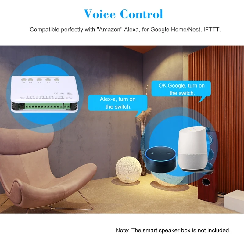 4CH WIFI Smart Switch Module Switch Controller Gagage Door Switch Smart Home Relay Module DC 5V
4CH WIFI Smart Switch Module Switch Controller Gagage Door Switch Smart Home Relay Module DC 5V