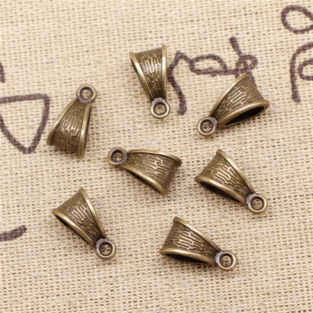Bails Beads Antique Bronze Color Bails Spacer Beads Connectors 14x7x7mm 20pcs 
Bails Beads Antique Bronze Color Bails Spacer Beads Connectors 14x7x7mm 20pcs