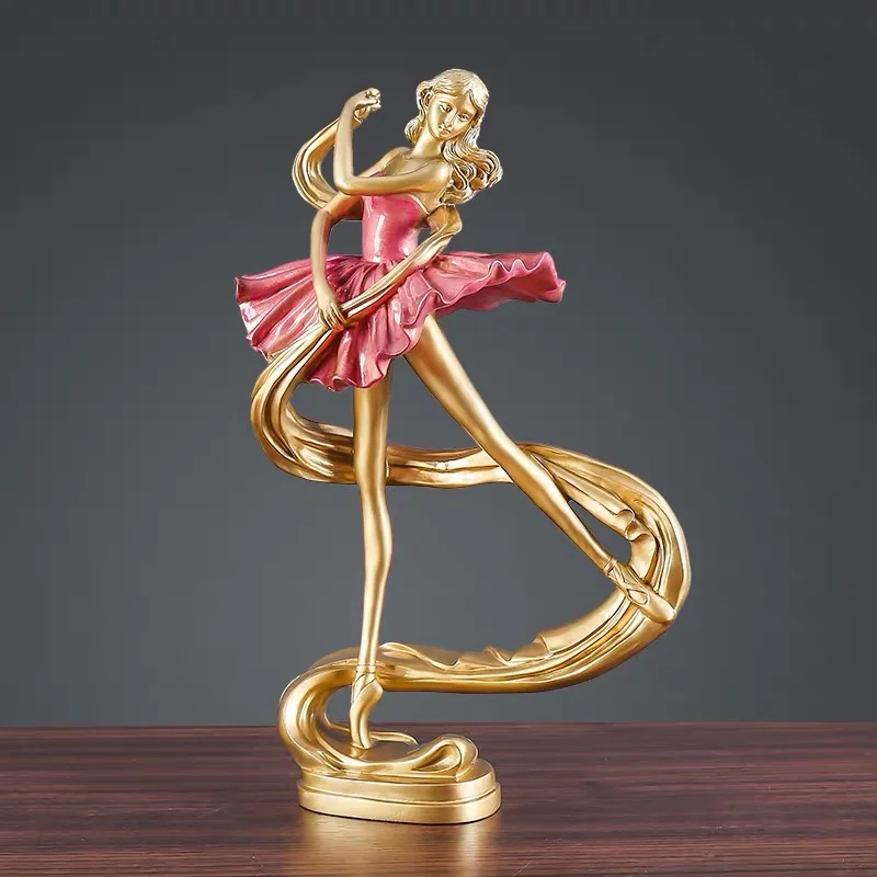European modern minimalist ballet girl dancing character decoration statue home living room porch wine cabinet decoration crafts
European modern minimalist ballet girl dancing character decoration statue home living room porch wine cabinet decoration crafts