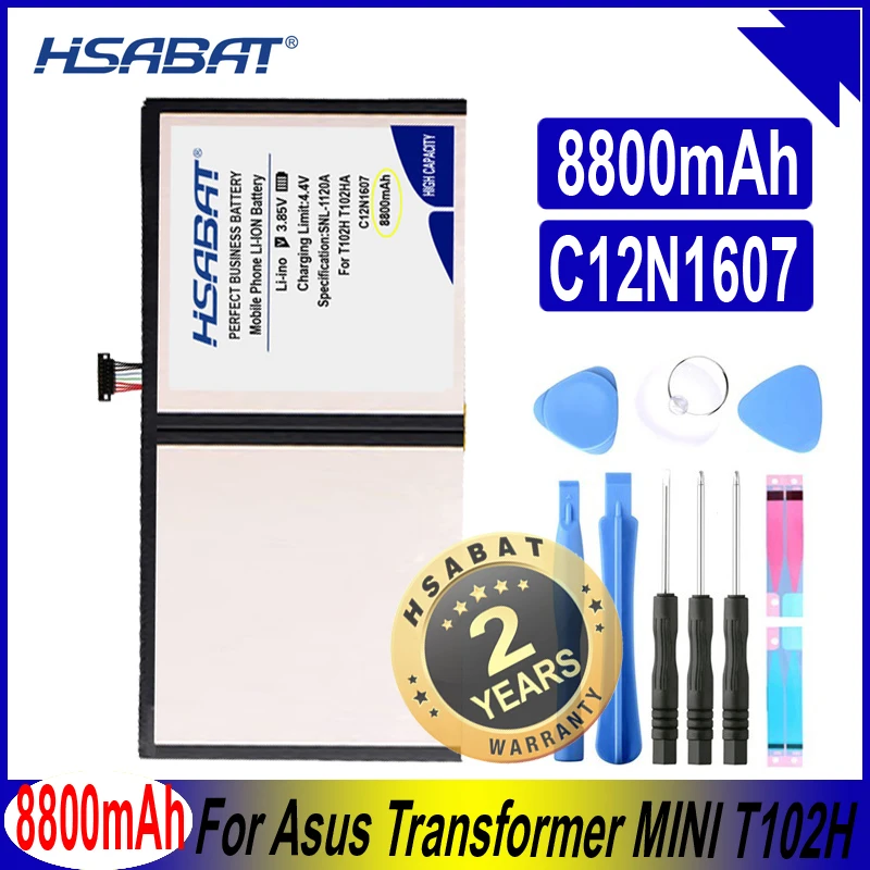 HSABAT C12N1607 8800mAh Top Capacity Battery for Asus Transformer MINI T102H T102HA T103HAF T103HA T103H Batteries | Компьютеры и офис