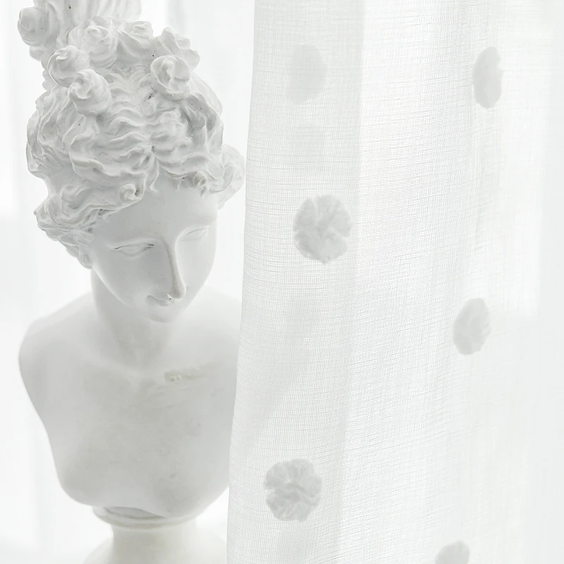 Белая занавеска, занавеска из хлопчатобумажной пряжи с вышивкой, занавеска для окна в скандинавском стиле, для спальни, балкона, в форме обл... 
Белая занавеска, занавеска из хлопчатобумажной пряжи с вышивкой, занавеска для окна в скандинавском стиле, для спальни, балкона, в форме обл...