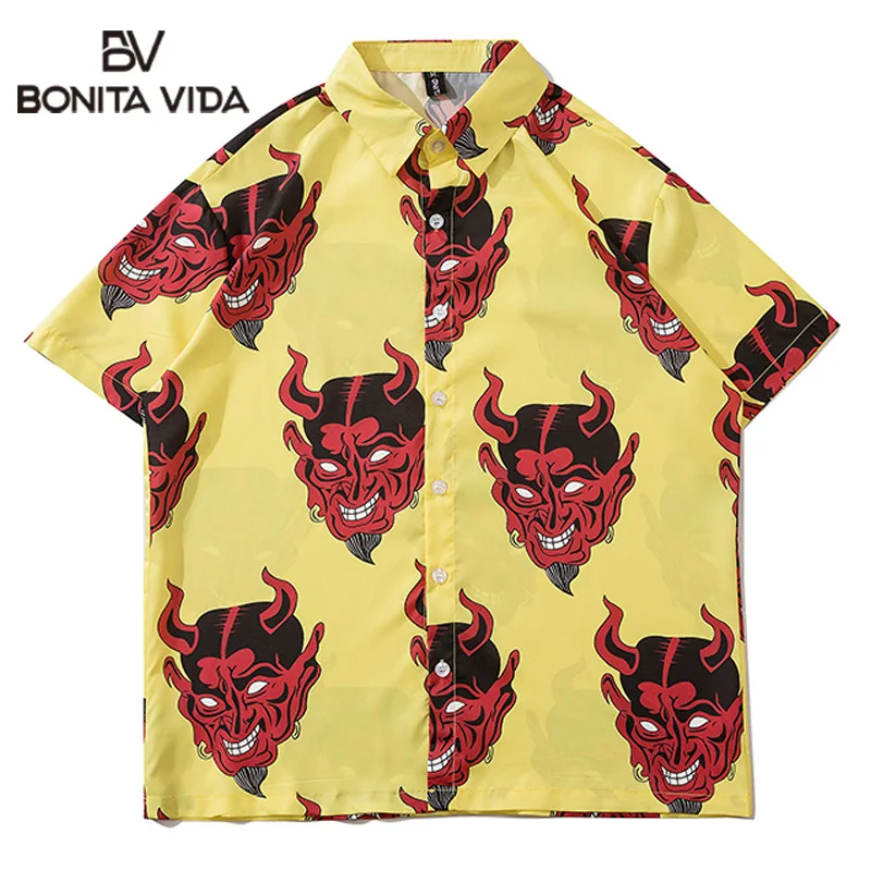 Bonita Vida Oversized Full Print Hip Hop Short Sleeve Shirts Men Summer Casual Harajuku Hawaiian Beach Shirts Button Blouse
Bonita Vida Oversized Full Print Hip Hop Short Sleeve Shirts Men Summer Casual Harajuku Hawaiian Beach Shirts Button Blouse