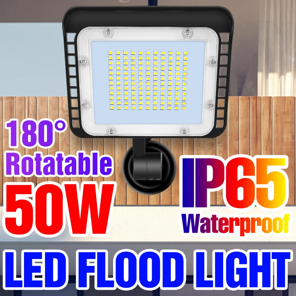 

LED 110V Floodlight Motion Sensor Flood Light Bulb Wall Lamp 50W 60W 80W 100W 120W 150W 200W 240W Spotlight Outdoor Street Lamp