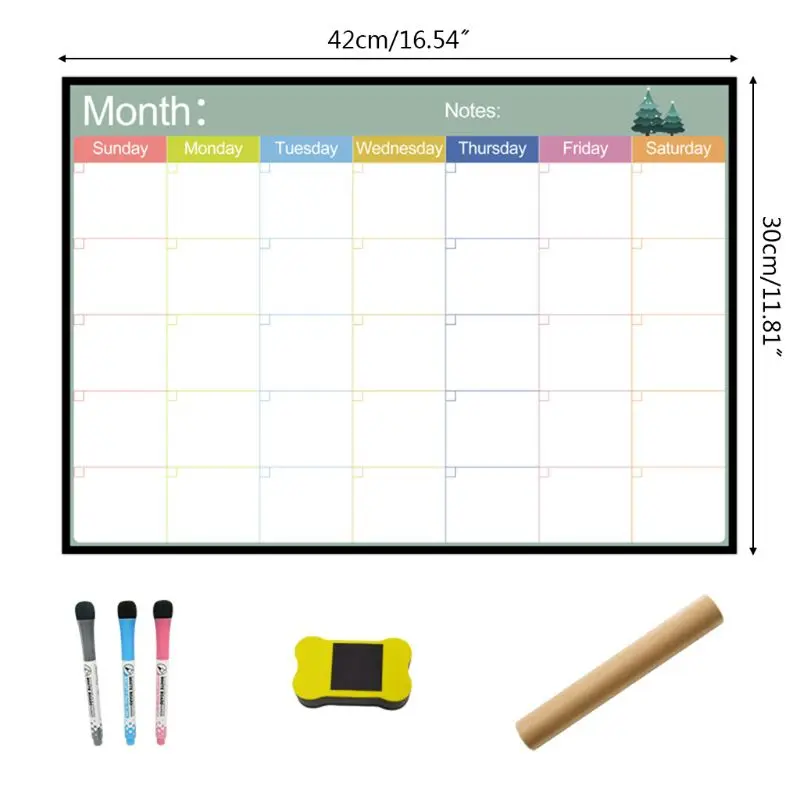 A3 Magnetic Monthly Planner Whiteboard Fridge Magnet Flexible Weekly Message Drawing Refrigerator Bulletin School Office Supply
A3 Magnetic Monthly Planner Whiteboard Fridge Magnet Flexible Weekly Message Drawing Refrigerator Bulletin School Office Supply