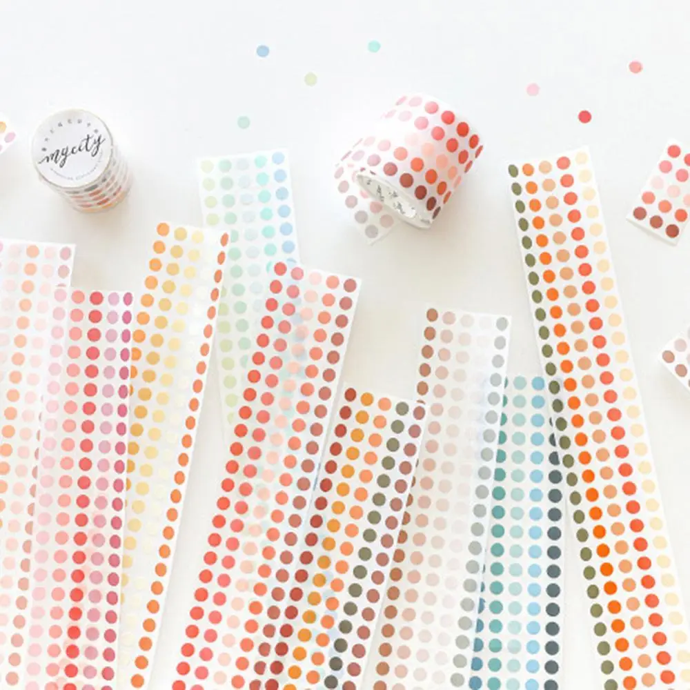 DIY Colourful Cute Dots Stickers Adhesive Tapes Planner Decoration Paper Hand account material decoration stickers
DIY Colourful Cute Dots Stickers Adhesive Tapes Planner Decoration Paper Hand account material decoration stickers