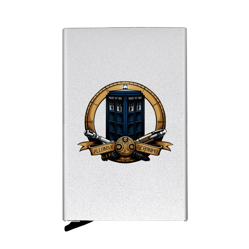 High Quality Doctor Who Theme Automatic Pop Up Credit Card Holder Cover Rfid Aluminum Pocket Wallet
High Quality Doctor Who Theme Automatic Pop Up Credit Card Holder Cover Rfid Aluminum Pocket Wallet