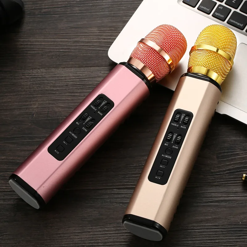 K6 Mobile Phone Karaoke Mini Microphone Handheld Wireless Bluetooth Audio Integrated Singing Speaker Recording Interviews
K6 Mobile Phone Karaoke Mini Microphone Handheld Wireless Bluetooth Audio Integrated Singing Speaker Recording Interviews