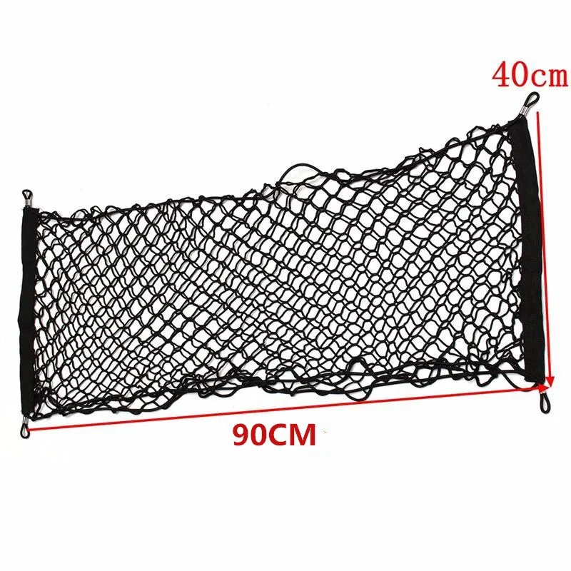 90*40cm Car-styling Boot String Mesh Elastic Nylon Rear Back Cargo Trunk Storage Organizer Luggage Net Holder Auto Accessory
90*40cm Car-styling Boot String Mesh Elastic Nylon Rear Back Cargo Trunk Storage Organizer Luggage Net Holder Auto Accessory