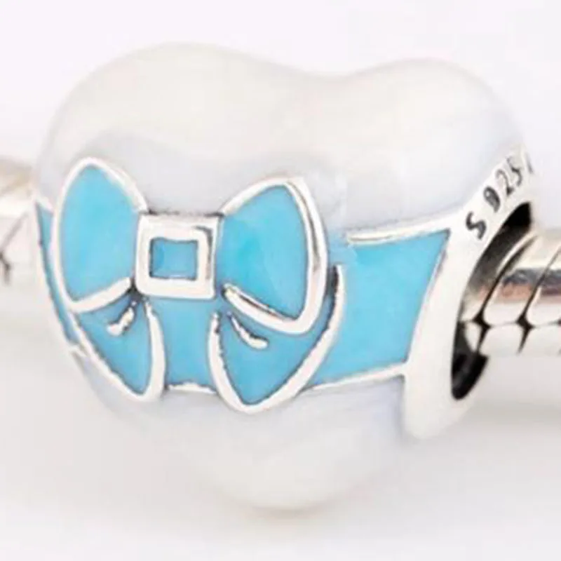 Original 925 Sterling Silver Bead Creative Blue Bow Beads Fit Pandora Women Bracelet & Necklace Diy Jewelry
Original 925 Sterling Silver Bead Creative Blue Bow Beads Fit Pandora Women Bracelet & Necklace Diy Jewelry