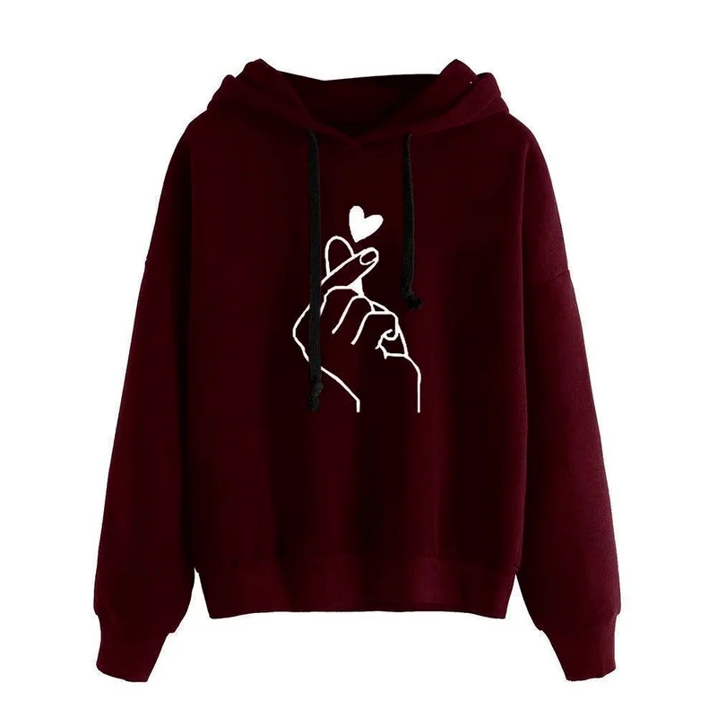 2021 new plus size women's European and American loose casual print hooded women's sweater with heart print plus size hoodies
2021 new plus size women's European and American loose casual print hooded women's sweater with heart print plus size hoodies
