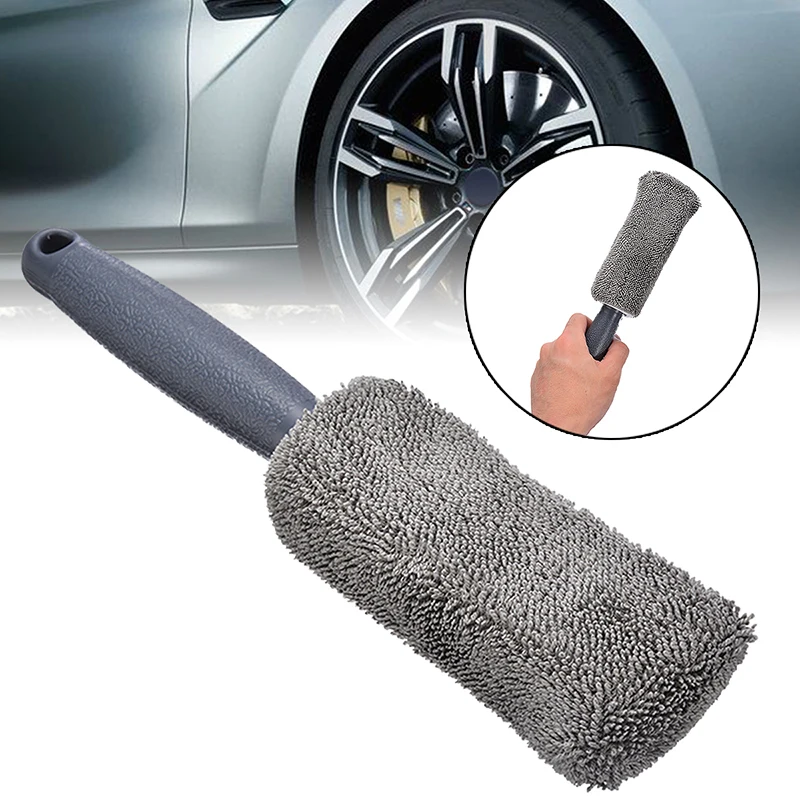 Mayitr 1pc Durable Microfiber Wheel Tire Brush Portable Wash Washing Cleaner Plastic Handle Cleaning Brushes For Car 
Mayitr 1pc Durable Microfiber Wheel Tire Brush Portable Wash Washing Cleaner Plastic Handle Cleaning Brushes For Car