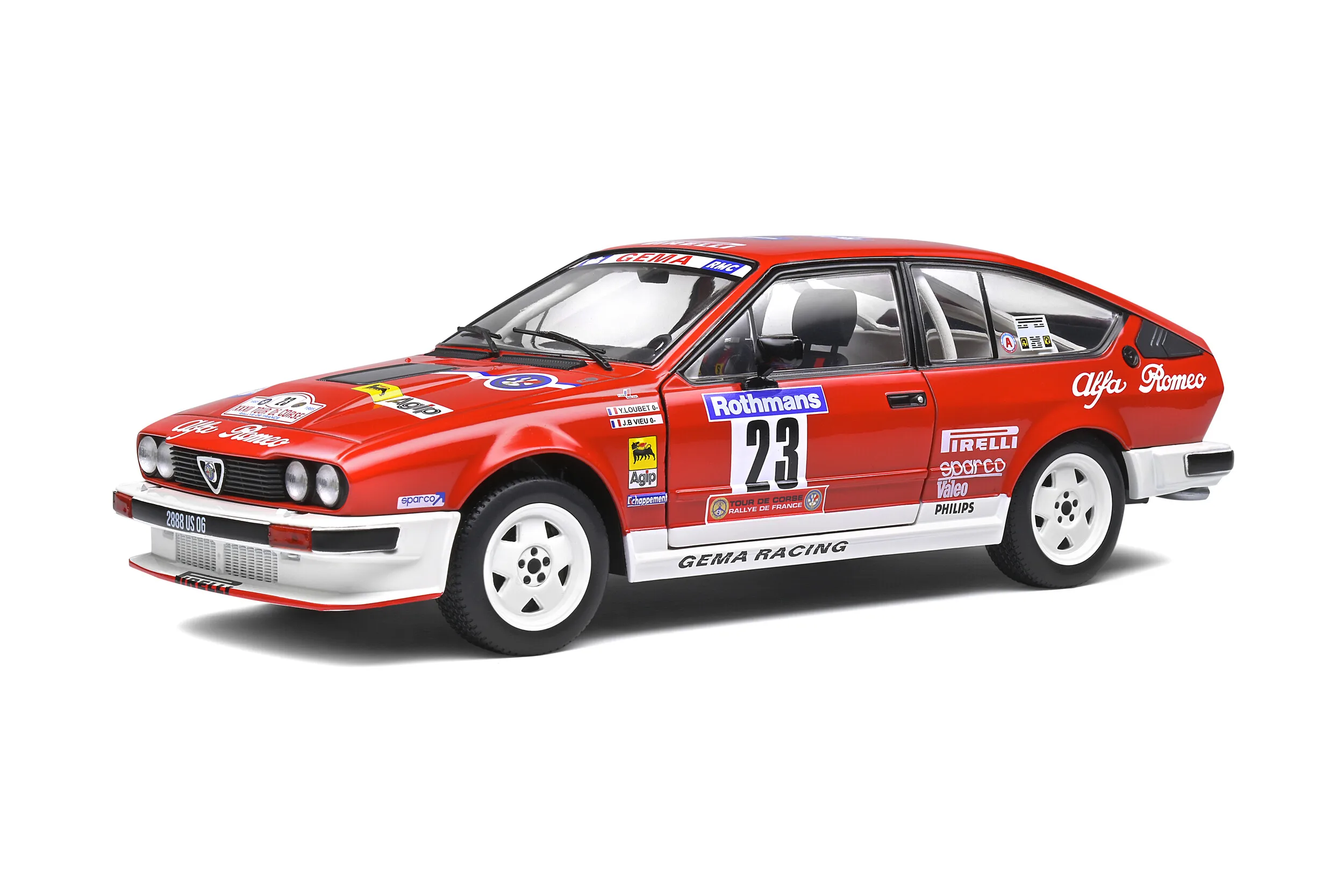 HeyToys Solido 1/18 2306 Alfa Romeo GTV6 TDC 1985 Loubet DieCast Model Collection Limited Edition
HeyToys Solido 1/18 2306 Alfa Romeo GTV6 TDC 1985 Loubet DieCast Model Collection Limited Edition