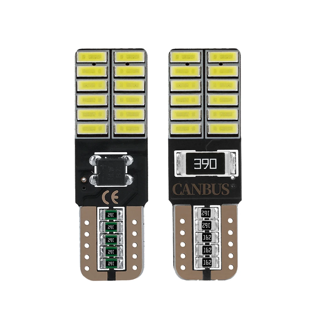 10PCS W5W T10 LED Bulbs 24-SMD 12V 6000K White 194 168 Car Interior Map Dome Lights Parking Light Auto Signal Lamp
10PCS W5W T10 LED Bulbs 24-SMD 12V 6000K White 194 168 Car Interior Map Dome Lights Parking Light Auto Signal Lamp
