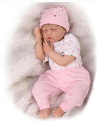 Модель настоящая силиконовая кукла для новорожденных милая мягкая Спящая