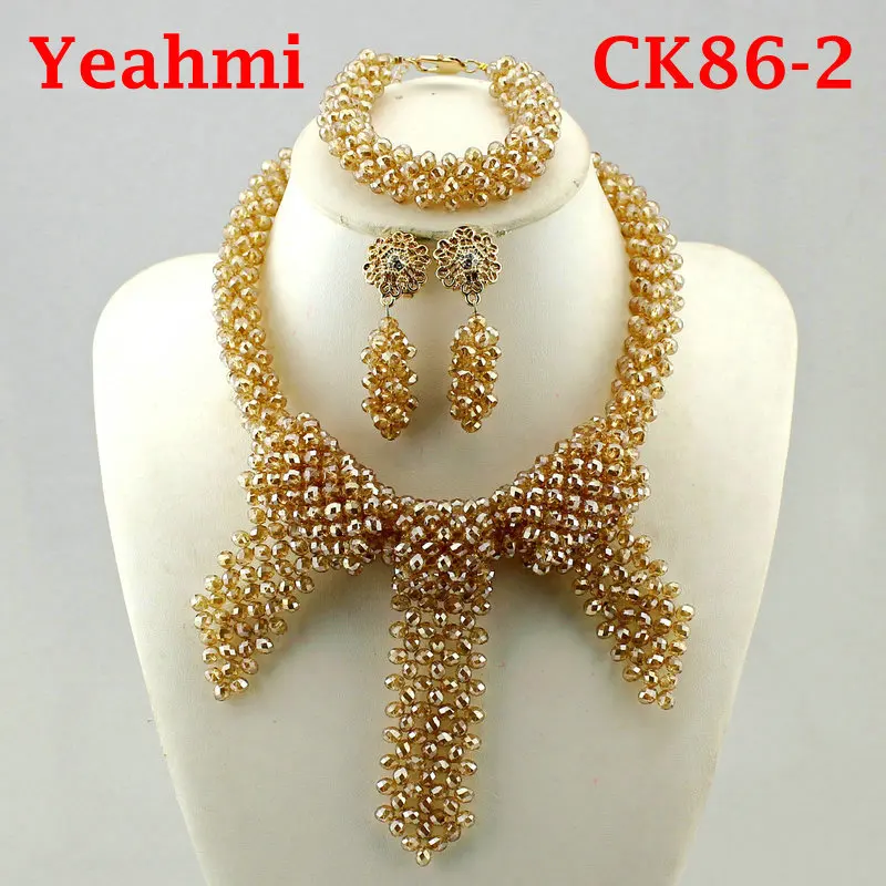 2020 Fashion Gold Crystal Ball Nigerian Wedding Jewelry Set High Quality African Beads Necklace Sets Free Shipping CK87-1
2020 Fashion Gold Crystal Ball Nigerian Wedding Jewelry Set High Quality African Beads Necklace Sets Free Shipping CK87-1