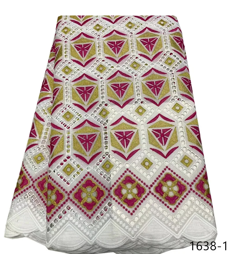 Latest Design African Swiss Cotton Lace Fabric High Quality Embroidery Swiss Voile Lace In Switzerland For Nigerian Sewing 1638
Latest Design African Swiss Cotton Lace Fabric High Quality Embroidery Swiss Voile Lace In Switzerland For Nigerian Sewing 1638