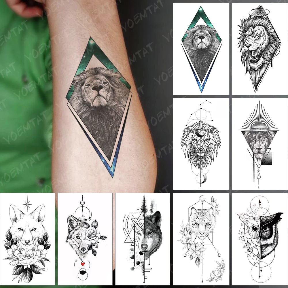 Waterproof Temporary Tattoo Sticker Starry Sky Galaxy Lion Flash Tatoo Wolf Fox Owl Arm Wrist Fake Tatto For Body Art Women Men
Waterproof Temporary Tattoo Sticker Starry Sky Galaxy Lion Flash Tatoo Wolf Fox Owl Arm Wrist Fake Tatto For Body Art Women Men
