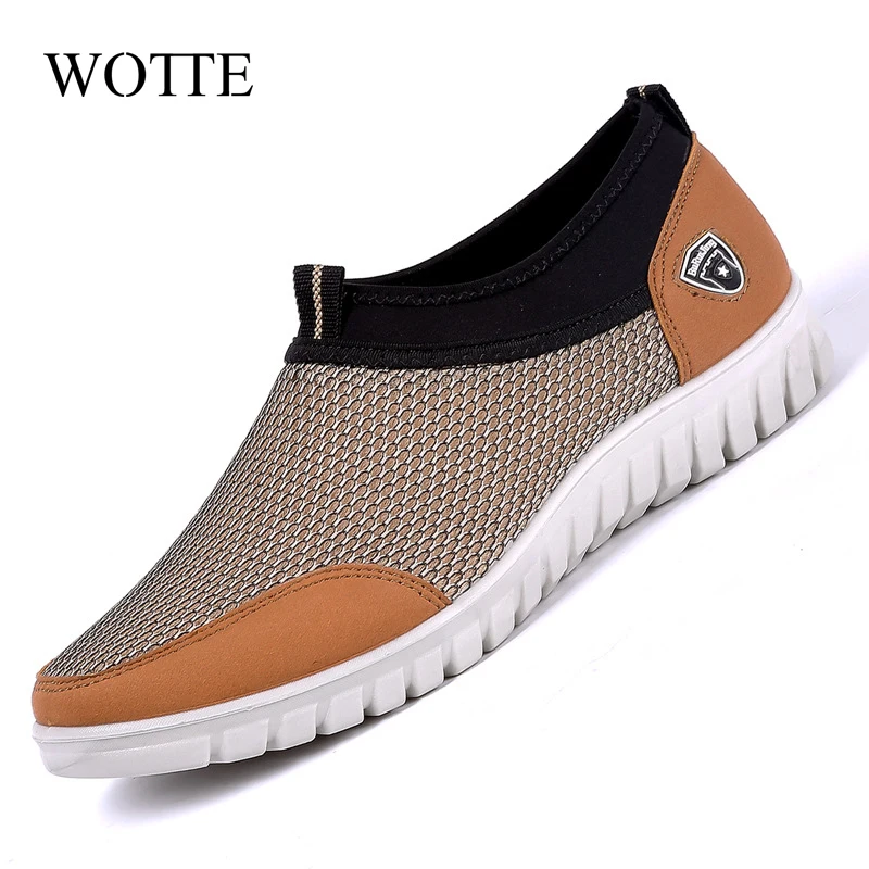 WOTTE Summer Mesh Shoes For Men Breathable Men's Casual Shoes Slip-On Loafers lightweight Man Walking Shoes chaussure homme
WOTTE Summer Mesh Shoes For Men Breathable Men's Casual Shoes Slip-On Loafers lightweight Man Walking Shoes chaussure homme