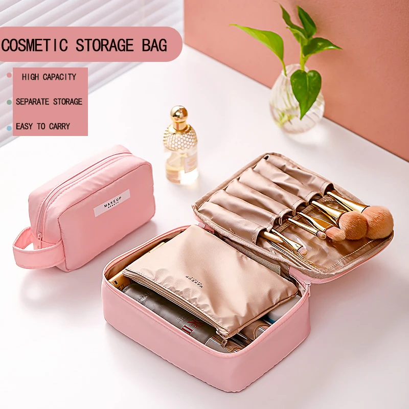 Large-Capacity Waterproof Makeup Bag Cosmetic Storage Bag Wash Bag Portable Travel Women's Cosmetic Bag Organizer
Large-Capacity Waterproof Makeup Bag Cosmetic Storage Bag Wash Bag Portable Travel Women's Cosmetic Bag Organizer