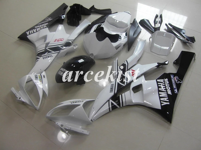 Новый набор обтекателей для мотоциклов ABS под давлением, подходит для YAMAHA YZF-R6 2006 2007 R6 06 07, белый и черный на заказ
Новый набор обтекателей для мотоциклов ABS под давлением, подходит для YAMAHA YZF-R6 2006 2007 R6 06 07, белый и черный на заказ