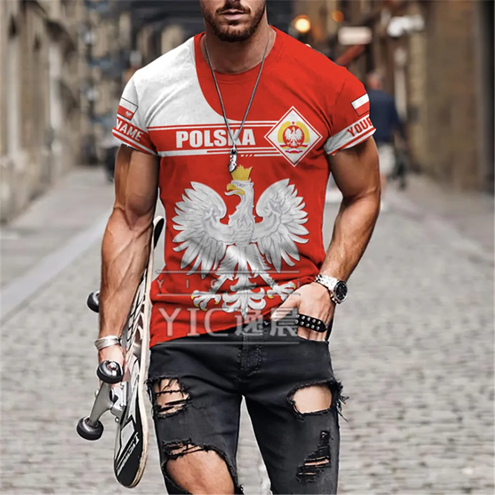 Custom Name T Shirt 3D Print Poland Polynesian Tribal Short Sleeve Fashion Unisex Harajuku Streetwear Funny T Shirt Casual
Custom Name T Shirt 3D Print Poland Polynesian Tribal Short Sleeve Fashion Unisex Harajuku Streetwear Funny T Shirt Casual