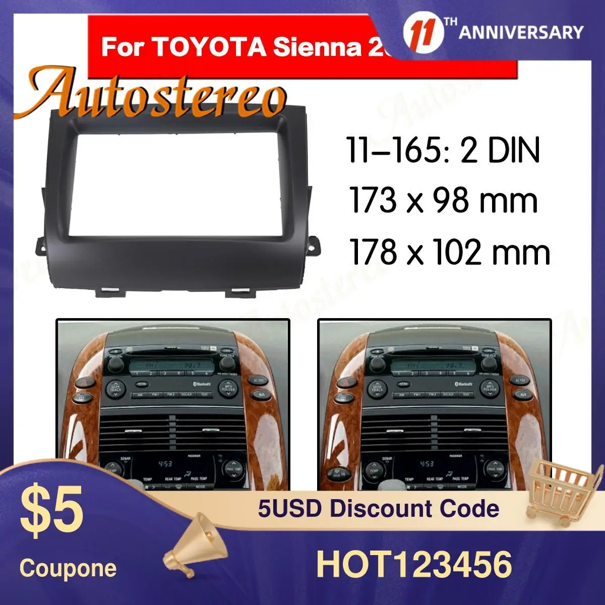 Автомобильный комплект для приборной панели, рамка для 2004-2010 Toyota Sienna, комплект для приборной панели, рамка для установки автомобильного DVD-радио
Автомобильный комплект для приборной панели, рамка для 2004-2010 Toyota Sienna, комплект для приборной панели, рамка для установки автомобильного DVD-радио