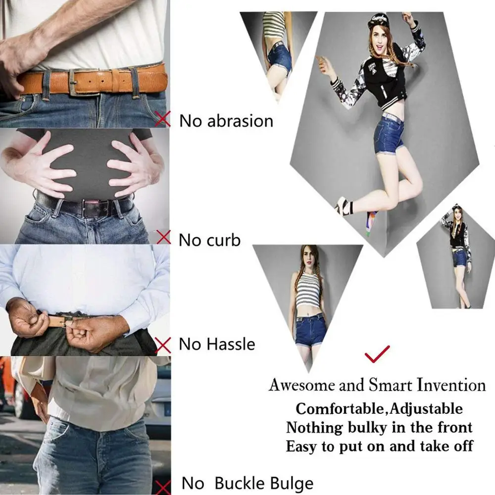 Belts for women Buckle-Free Waist Jeans Pants No Buckle Stretch Elastic Waist Belt For Men Invisible Belt DropShipping
Belts for women Buckle-Free Waist Jeans Pants No Buckle Stretch Elastic Waist Belt For Men Invisible Belt DropShipping