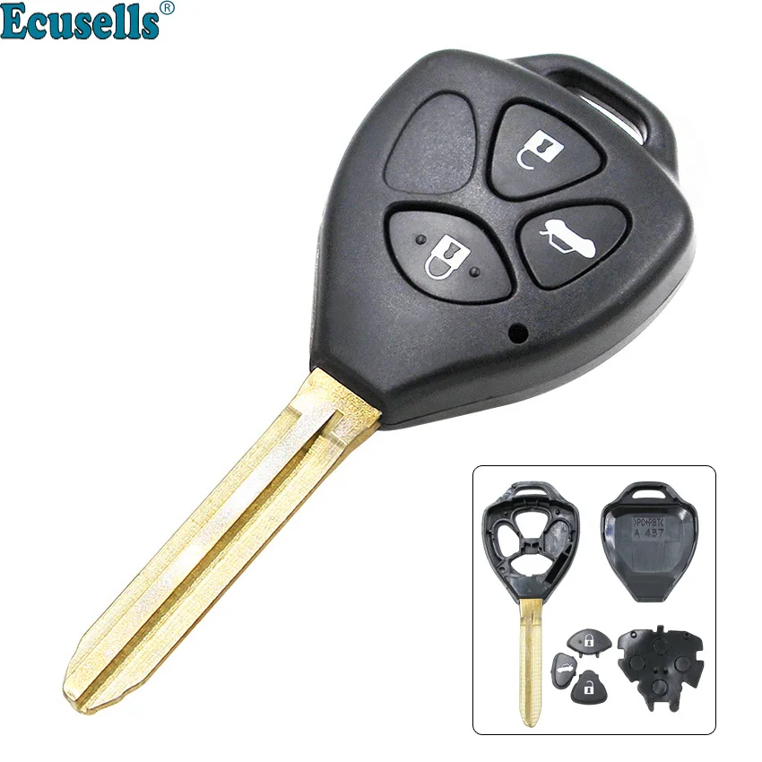 3 Buttons Reversal Remote Key Shell case cover for Toyota Camry RAV4 Corolla uncut TOY43 blade
3 Buttons Reversal Remote Key Shell case cover for Toyota Camry RAV4 Corolla uncut TOY43 blade