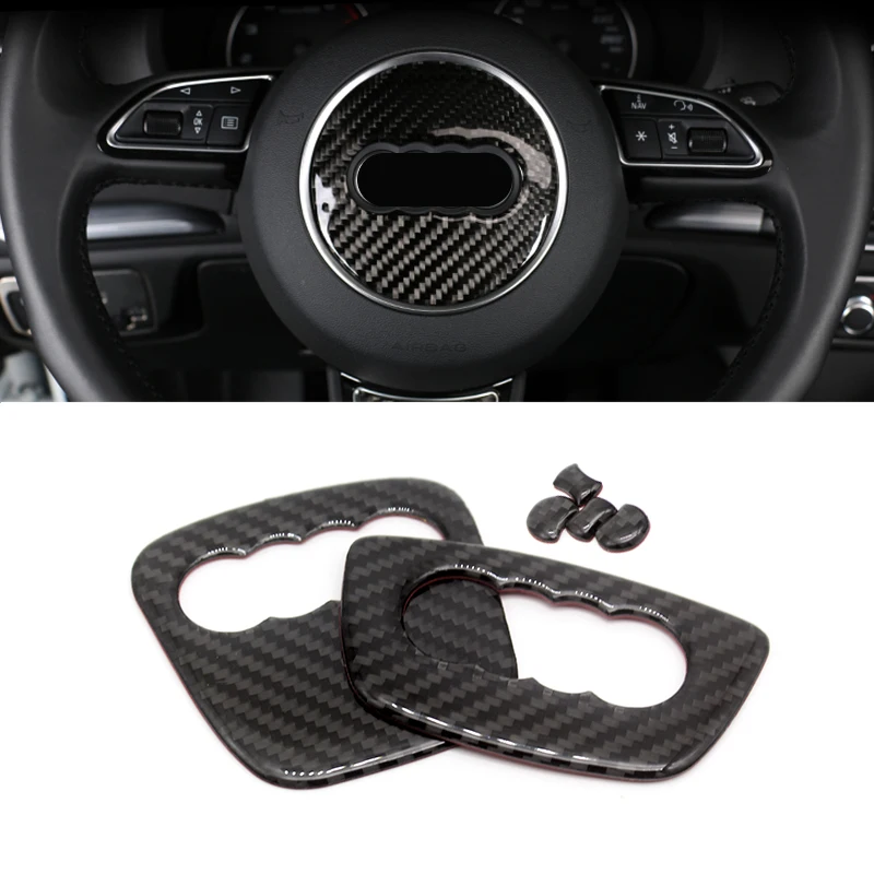 For Audi Q5 A4 A3 A6 Q3 Q7 Interior Carbon Fiber Steering Wheel Panel Cover Trim Sticker
For Audi Q5 A4 A3 A6 Q3 Q7 Interior Carbon Fiber Steering Wheel Panel Cover Trim Sticker