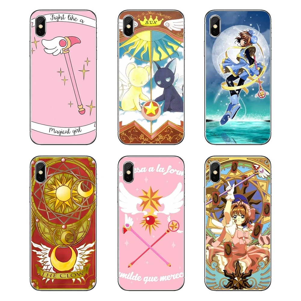 Cardcaptor sakura мягкие прозрачные чехлы для iPod Touch iPhone 4 4S 5 5S 5C SE 6 6S 7 8 X XR XS Plus