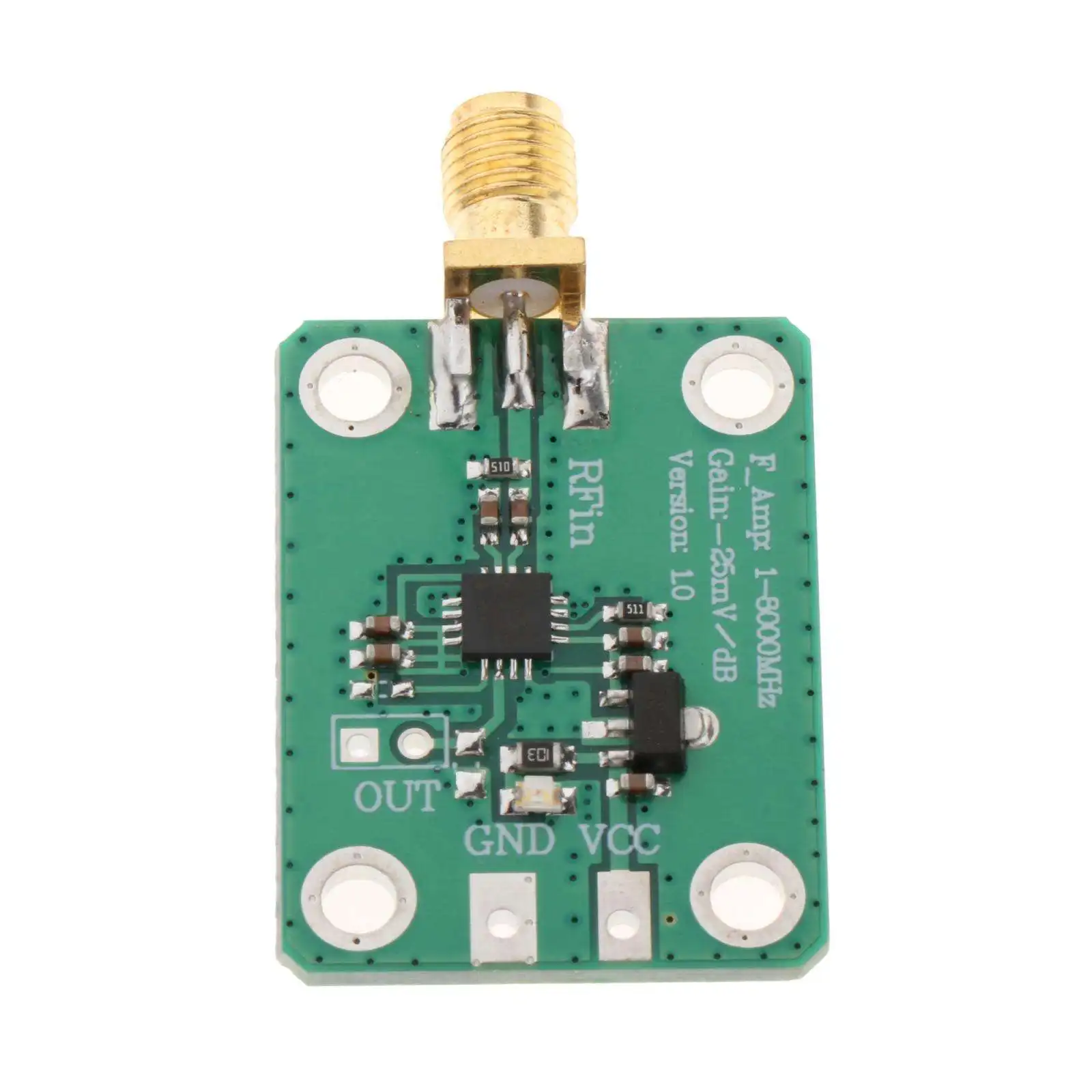 1-8000MHz RF Signal Logarithmic Detector Standard SMA Female AD8318 Power Meter for GAIN Control Signal Strength Indicator Rssi
1-8000MHz RF Signal Logarithmic Detector Standard SMA Female AD8318 Power Meter for GAIN Control Signal Strength Indicator Rssi
