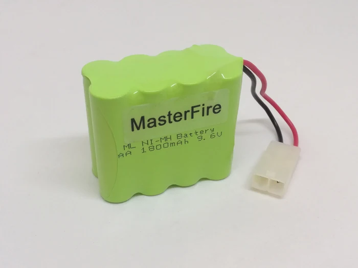 

MasterFire 9.6V 1800mah NiMH Battery For Rc toy Car Tanks Trains Robot Boat Guns Ni-MH 8x AA 1800mah 9.6V Rechargeable Batteries