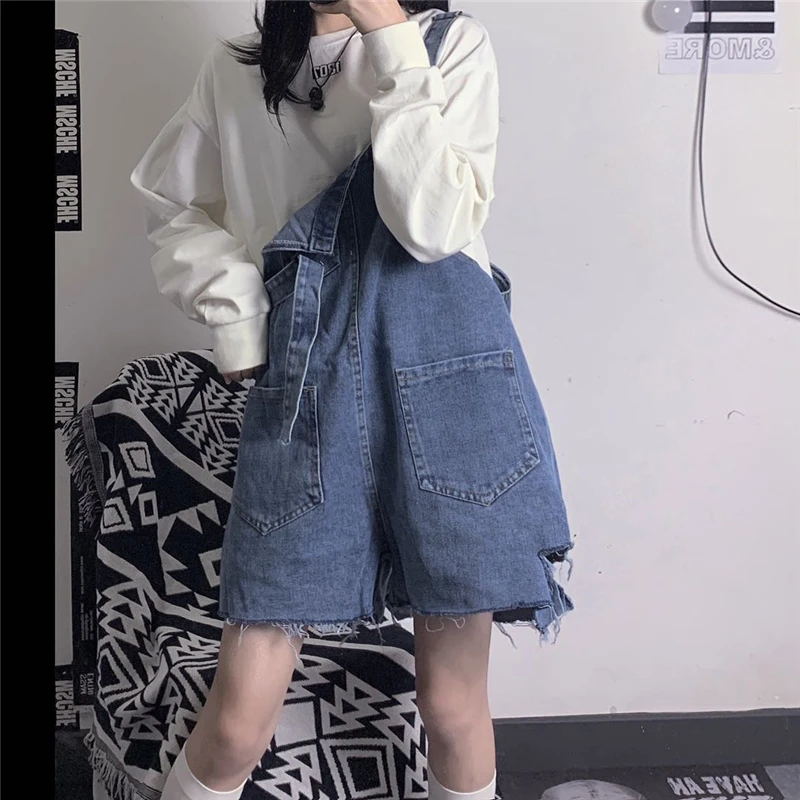 Korean Streetwear Harajuku Tooling Casual Cargo Short Overalls High Waist Loose Straight Distressed Hole Daniel Harem Rompers
Korean Streetwear Harajuku Tooling Casual Cargo Short Overalls High Waist Loose Straight Distressed Hole Daniel Harem Rompers