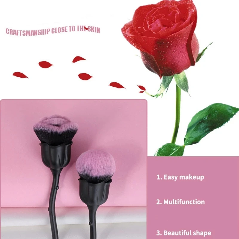 MUBTF Rose Flower Makeup Brush Large Loose Powder Brush Beauty Tool Nail Dust Brush Cosmetic Eye Shadow Foundation Blush Brushes
MUBTF Rose Flower Makeup Brush Large Loose Powder Brush Beauty Tool Nail Dust Brush Cosmetic Eye Shadow Foundation Blush Brushes