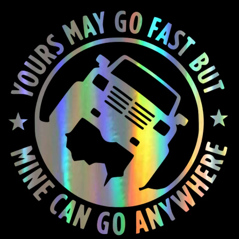 4X4 YOURS MAY GO FAST MINE CAN GO ANYWHERE Car Sticker Bumper Window Motorcycle Bodywork Sunscreen Decal Accessories KK15*15cm
4X4 YOURS MAY GO FAST MINE CAN GO ANYWHERE Car Sticker Bumper Window Motorcycle Bodywork Sunscreen Decal Accessories KK15*15cm